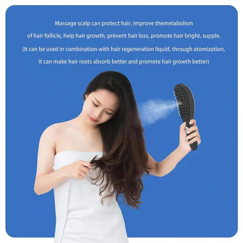 RED LIGHT THERAPY BRUSH SCALP MASSAGER COMB HAIR GROWTH ANTI HAIR LOSS